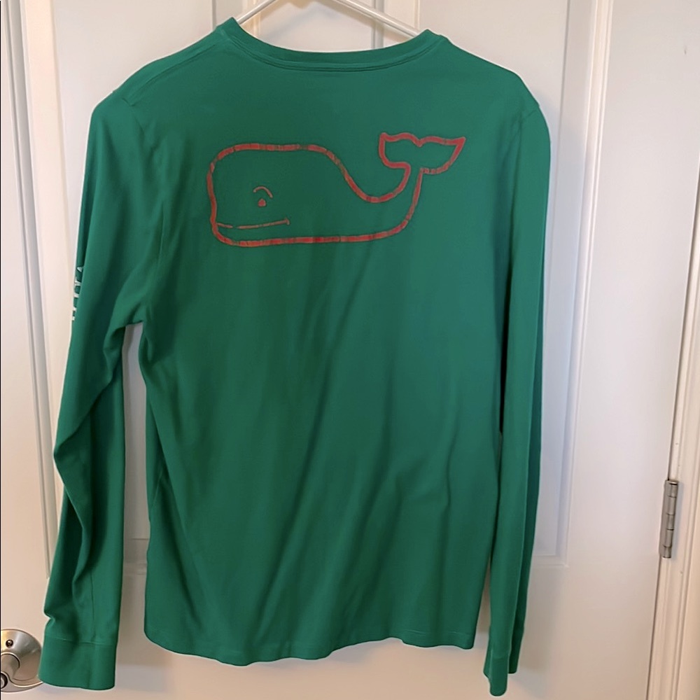 Vineyard Vines Green Long Sleeve Kids Shirt XL